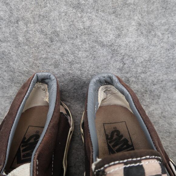 Vans Shoes Womens 6.5 Classic Slip On Sneakers Checkered Casual Canvas Skate - Picture 3 of 14